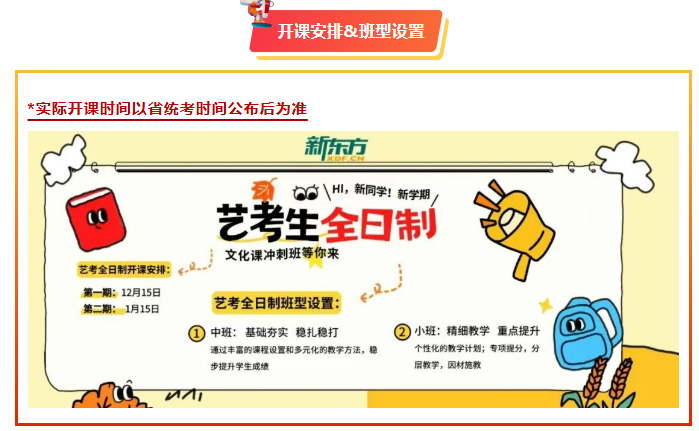 云南新东方高考全日制学校艺体生文化课集训