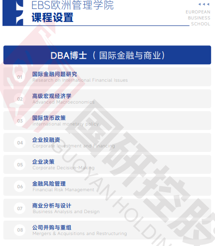 欧洲管理学院EBS Paris（经济学博士）招生简章