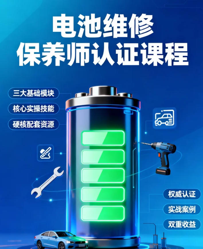深圳新能源汽车促进会电池维修保养师课程介绍(内容,特色,报名条件)