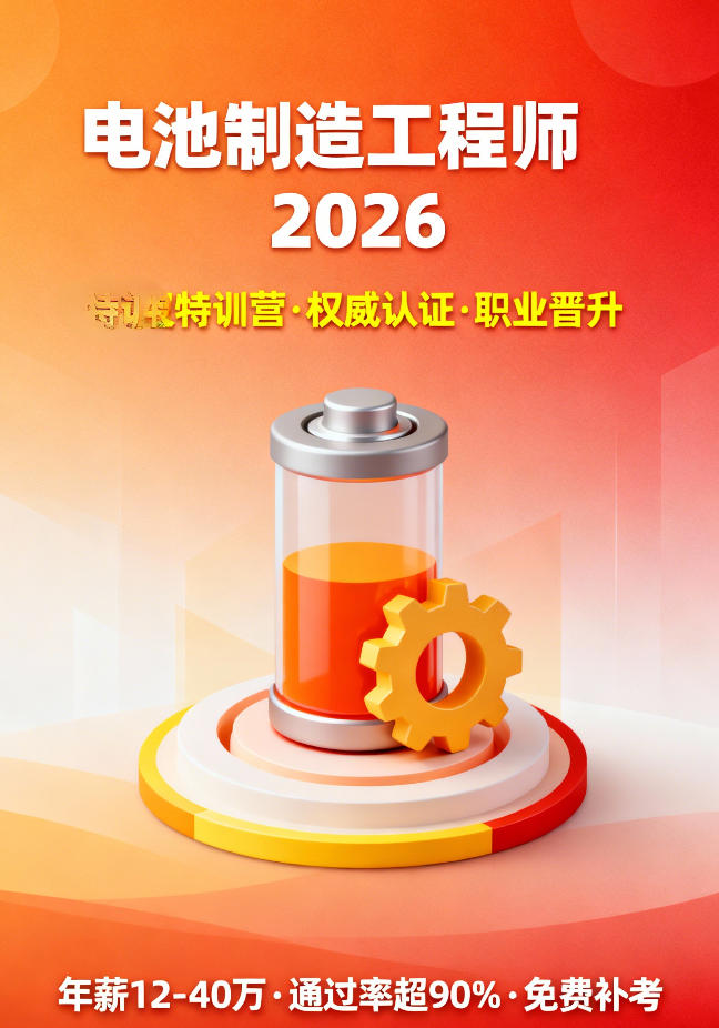 2026年电池制造工程师值得考吗？深度解析职业前景与认证价值