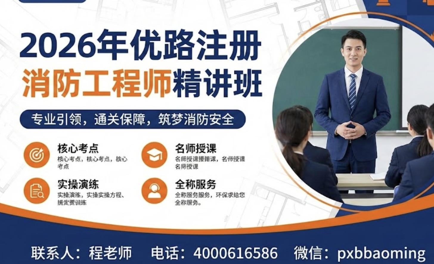 2026年优路消防工程师密训班报名指南