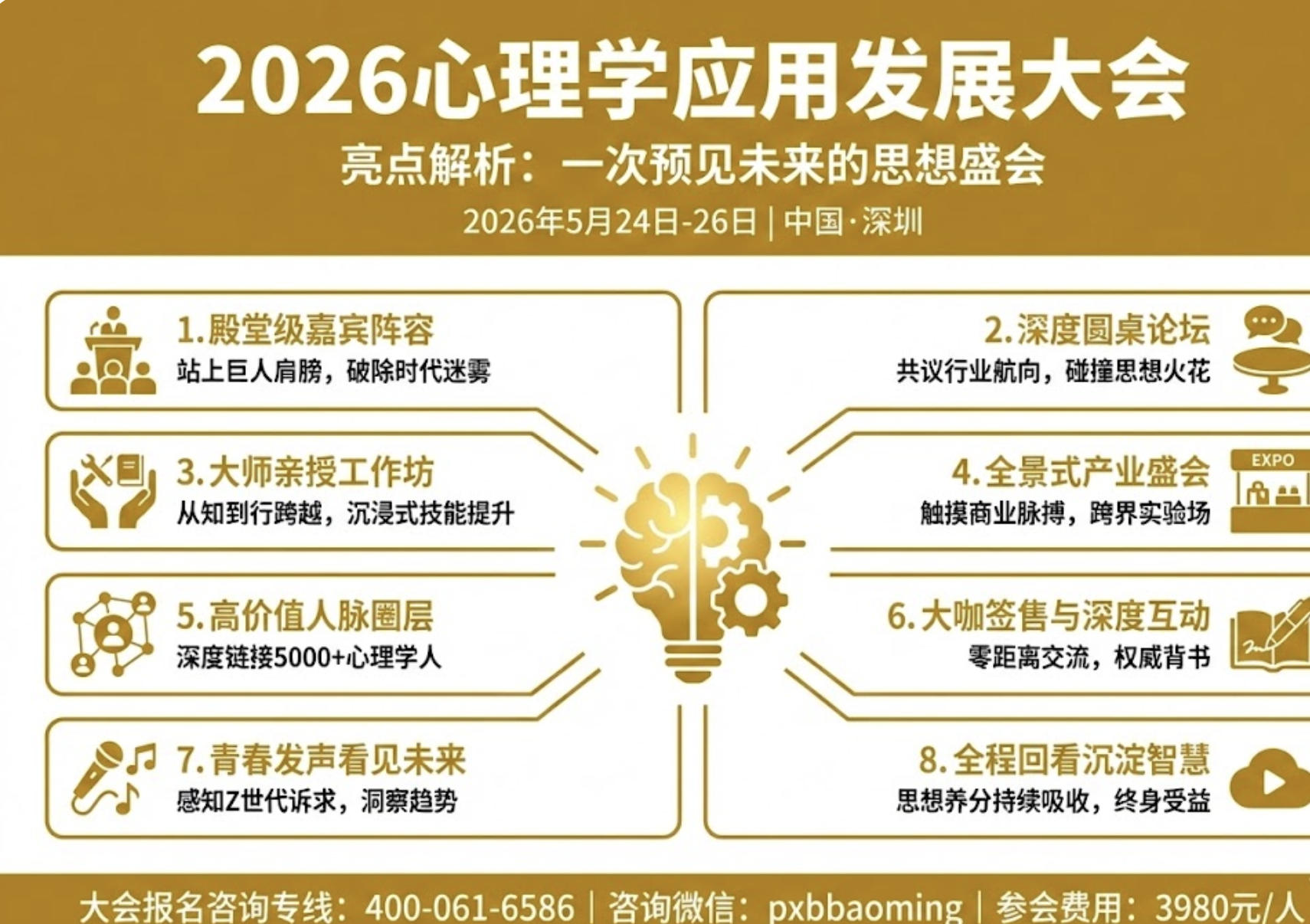 2026年心理学应用大会亮点解析：一次预见未来的思想盛会