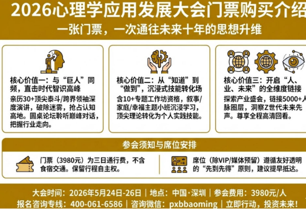 2026年心理学应用发展大会亮点是什么？