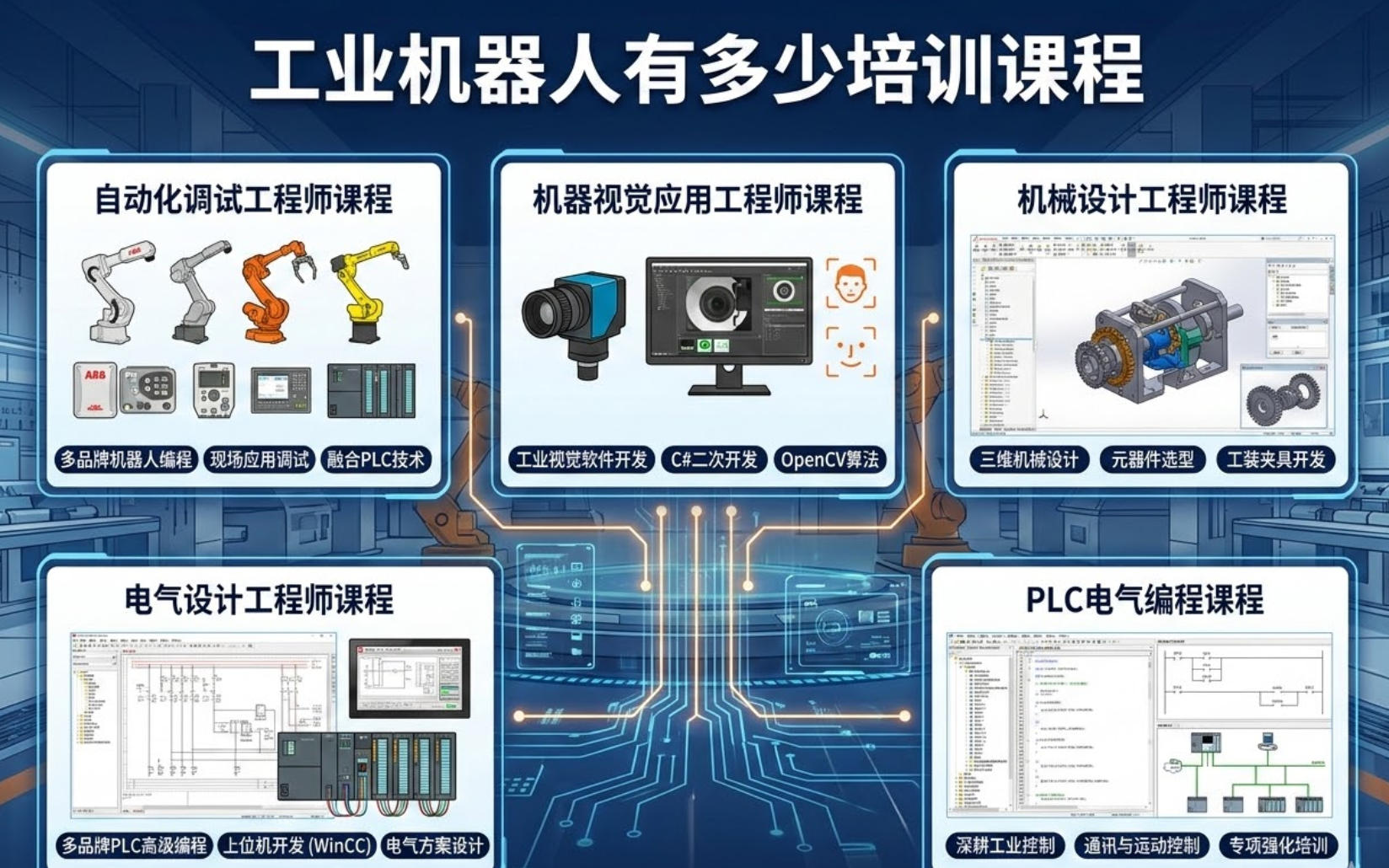 工业机器人有多少培训课程