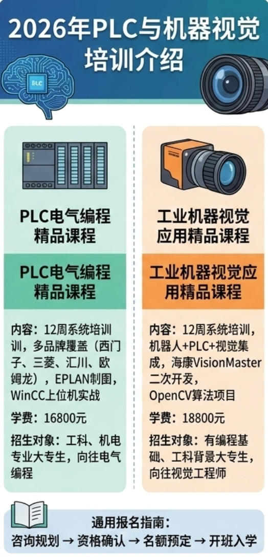 2026年PLC培训与机器视觉培训介绍（内容，学费价格，报名指南）