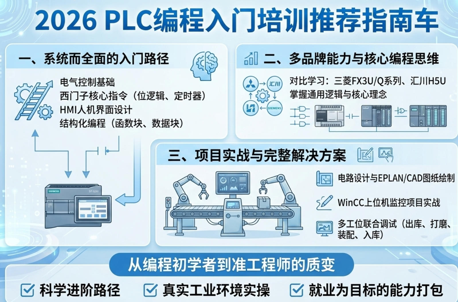 2026 PLC编程入门培训推荐指南车