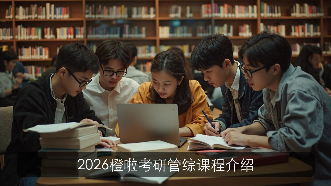 2026橙啦考研管综课程介绍