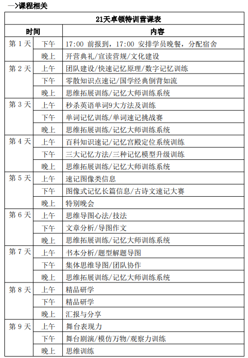 《21天卓领特训营》