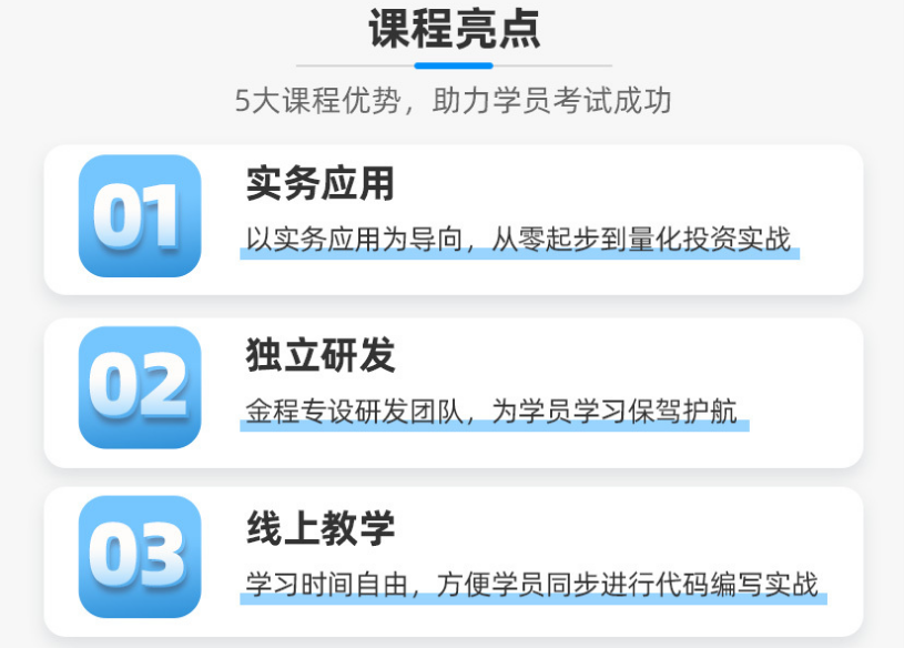 量化金融分析师AQF【标准班】+策略大讲堂