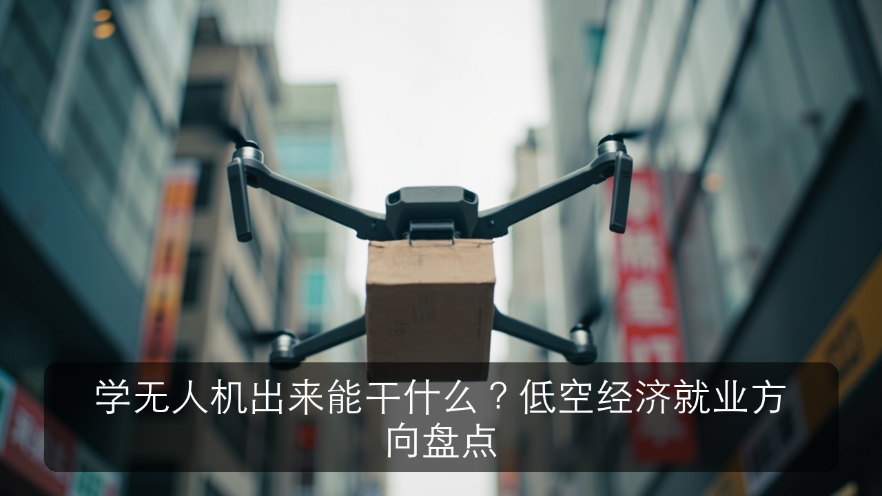 学无人机出来能干什么？低空经济就业方向盘点