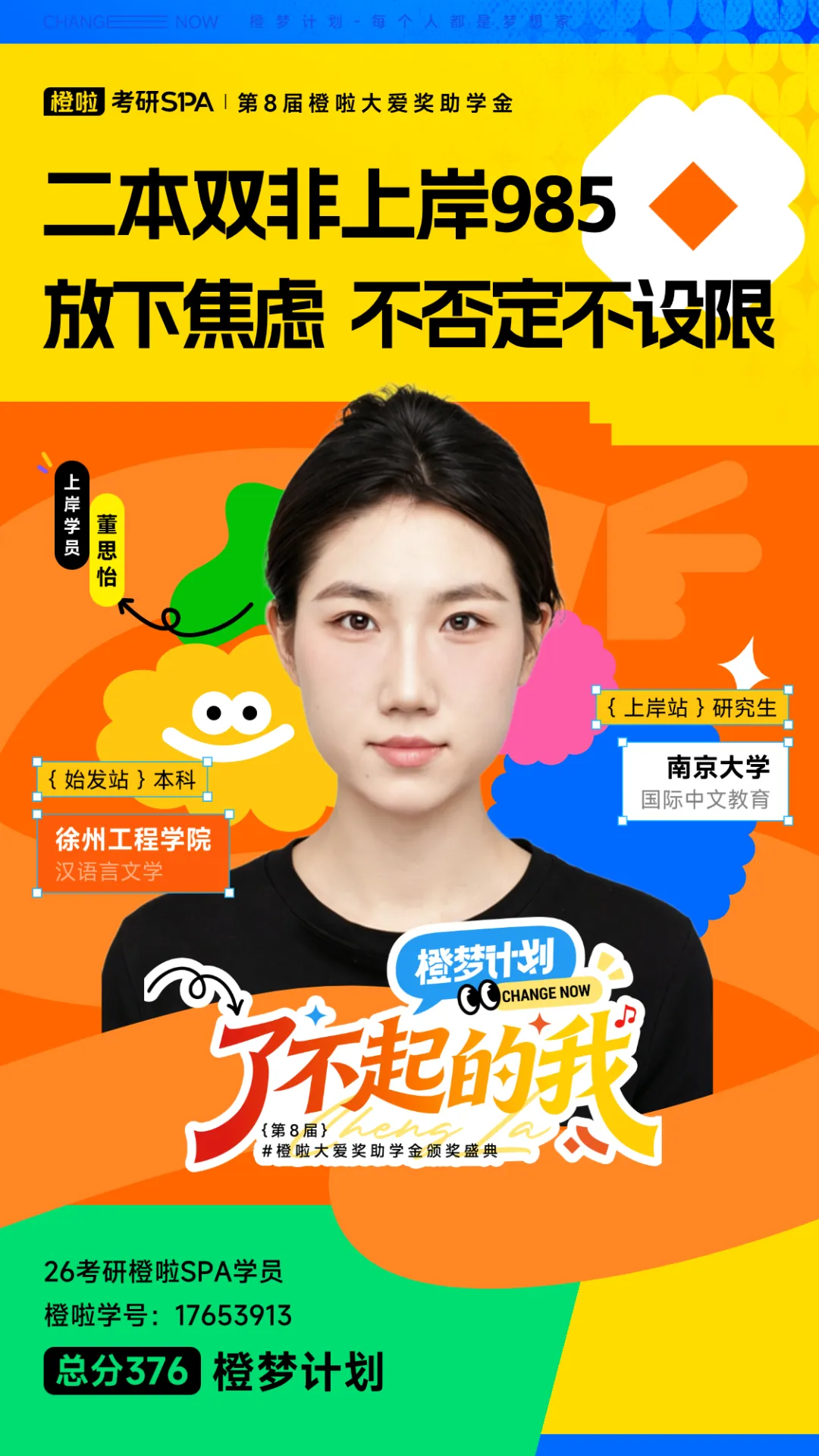 二本双非一战上岸南京大学，人生要敢于突破上限！（886044）