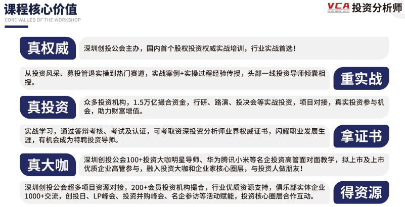 高级投资分析师VCA