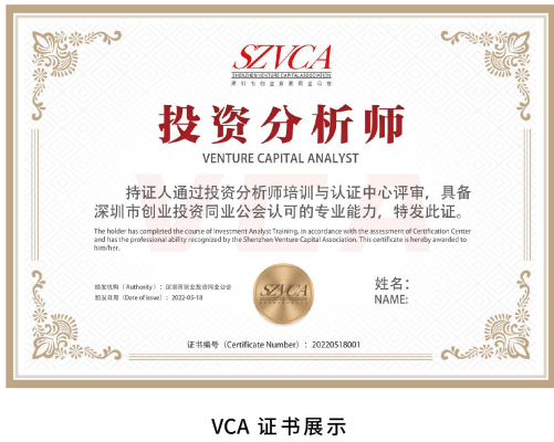 高级投资分析师VCA