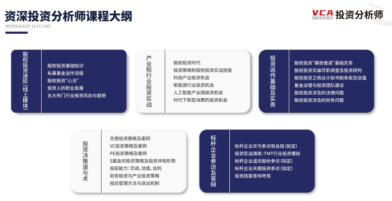 资深投资分析师VCA