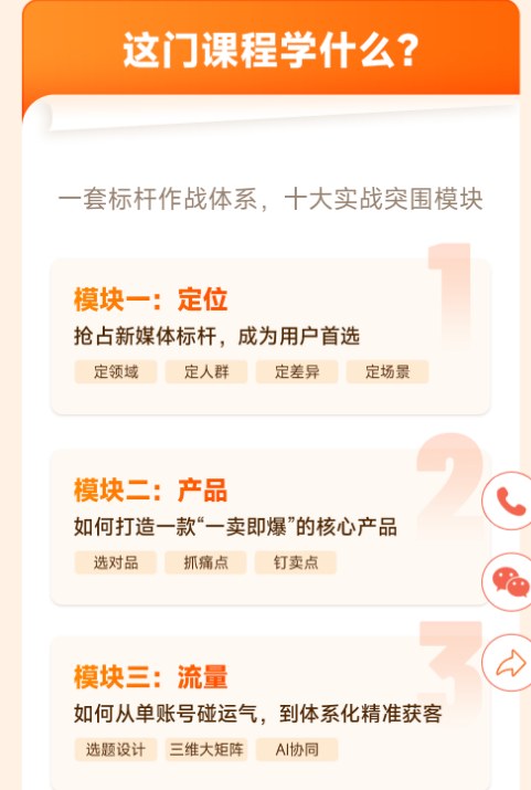 飞橙教育 AI 新媒体标杆战略课程