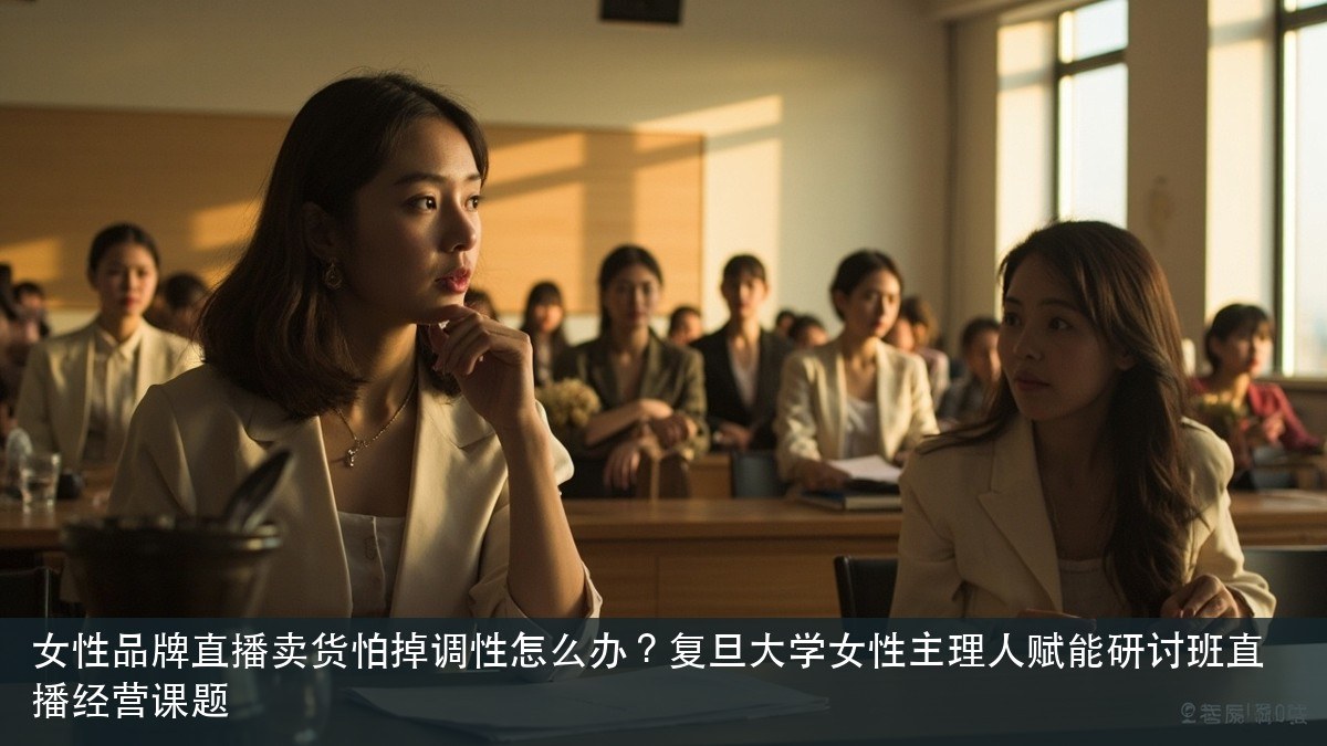 女性品牌直播卖货怕掉调性怎么办?复旦大学女性主理人赋能研讨班直播经营课题