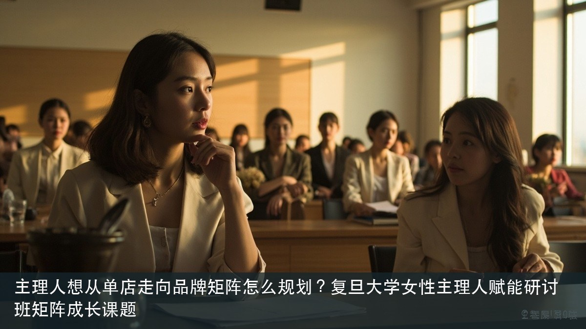 主理人想从单店走向品牌矩阵怎么规划?复旦大学女性主理人赋能研讨班矩阵成长课题