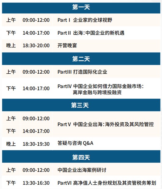 复金汇企业出海与跨境投融资特训营