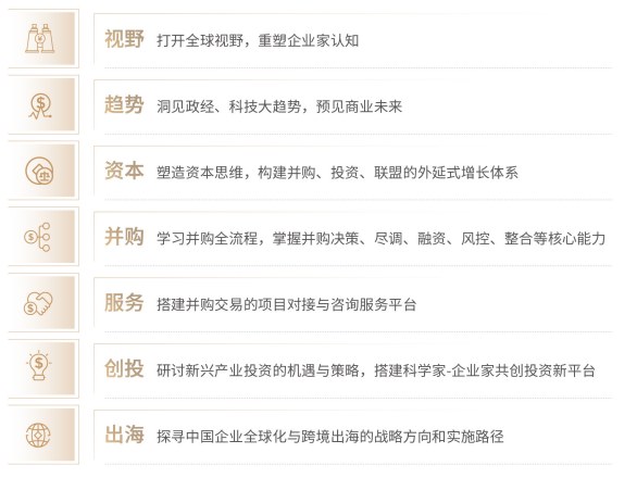 资本与并购全球企业家课程