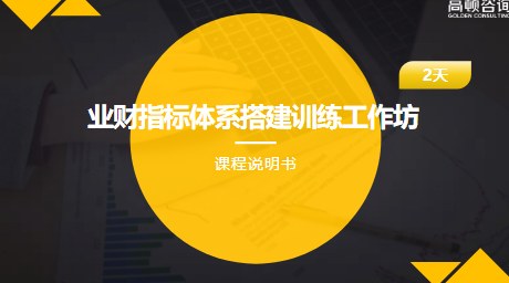 业财指标体系搭建训练工作坊