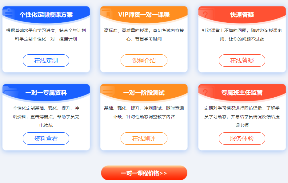 1对1特训班