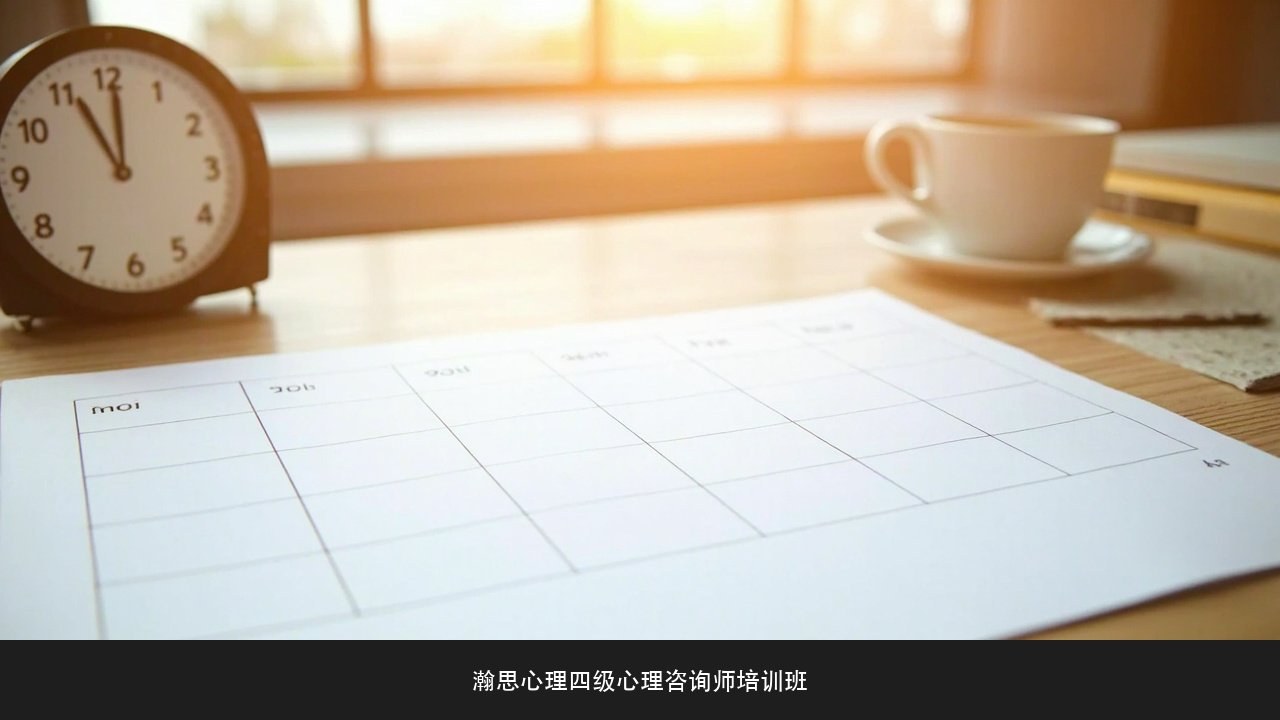 工作压力大又想学心理咨询怎么安排?瀚思心理四级心理咨询师培训班时间管理课题