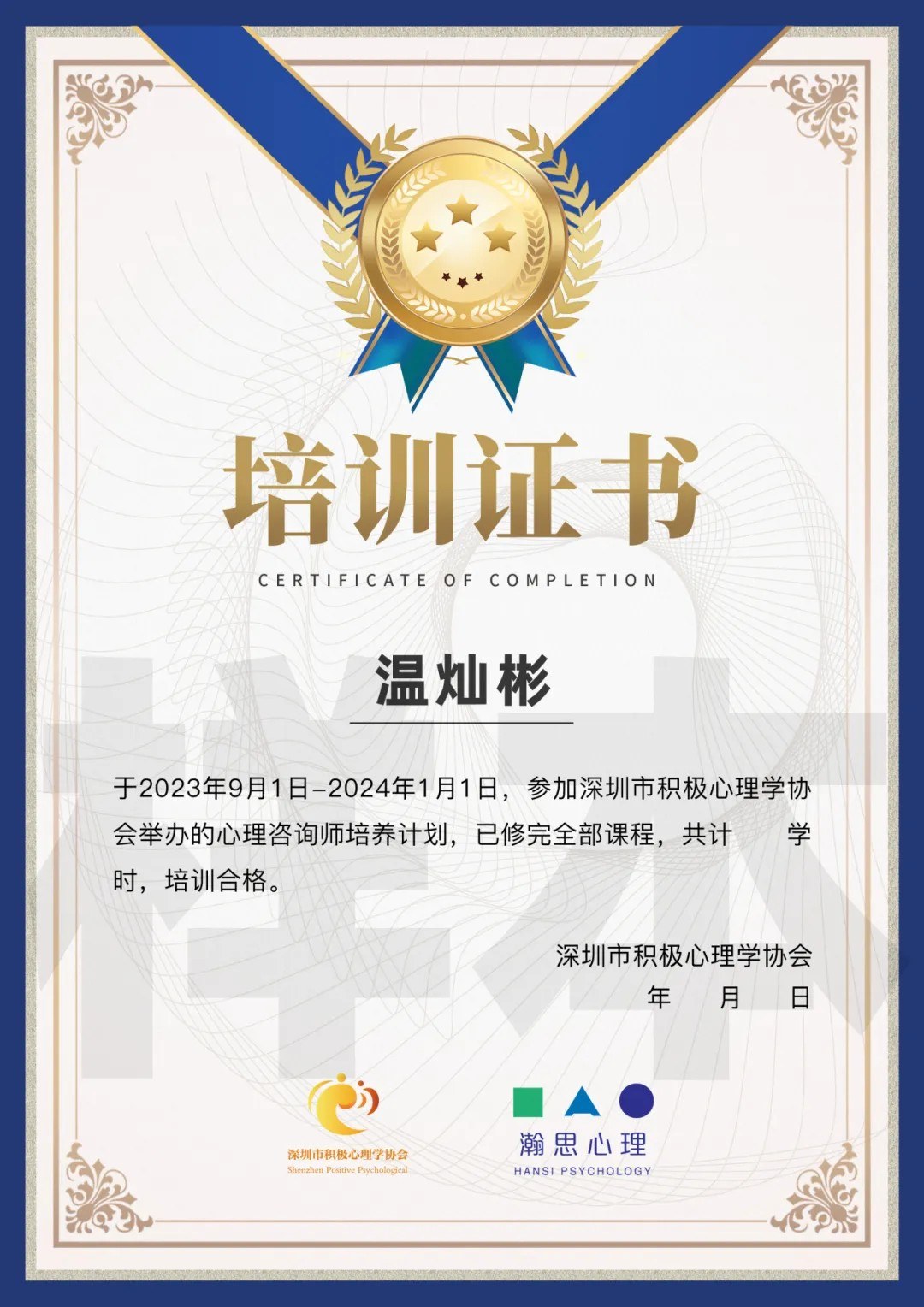 心理咨询师线上临床实践项目
