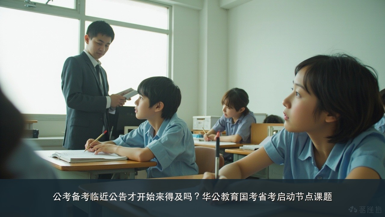 公考备考临近公告才开始来得及吗？华公教育国考省考启动节点课题