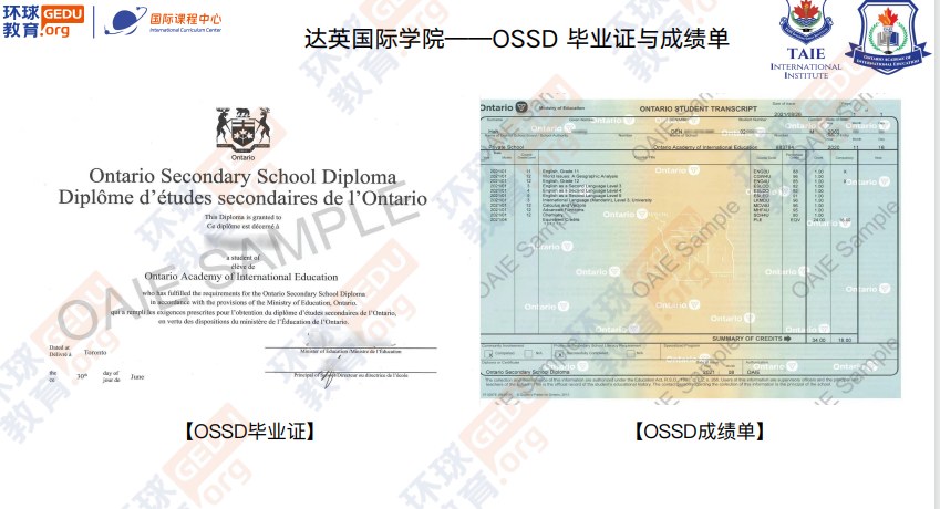 环球教育北京学校加拿大OSSD高中