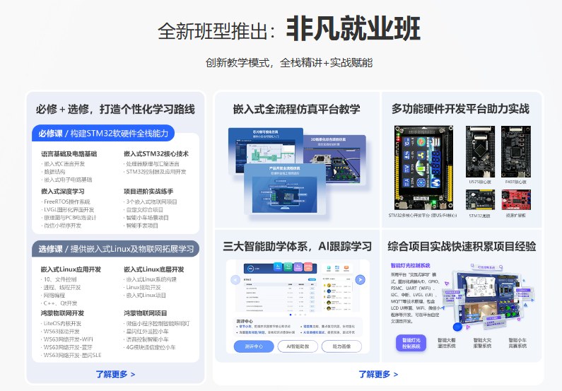 嵌入式工程师高薪就业护航班
