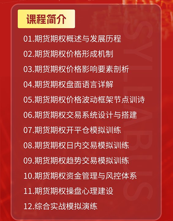 赵昌运-期货期权交易研修班
