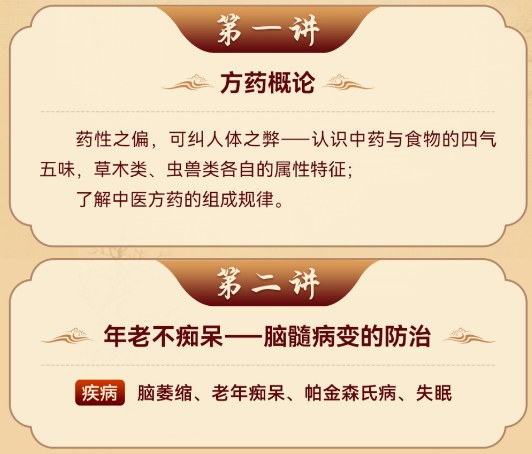 中医名方名药精品课