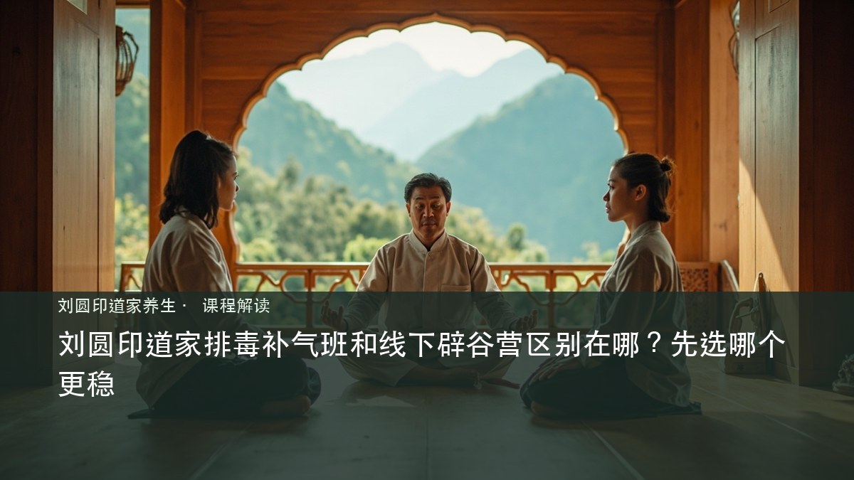 刘圆印道家排毒补气班和线下辟谷营区别在哪?先选哪个更稳