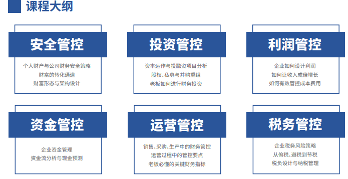 企业财税管控课程