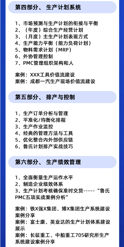 鲁鹏-PMC生产计划与物料精益管控