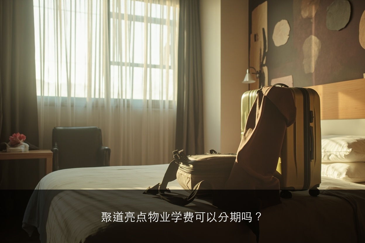 聚道亮点物业学费可以分期吗?