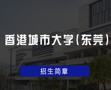 香港城市大学(东莞)硕士项目招生简章