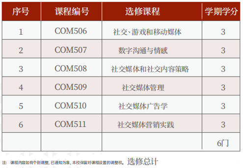 美国罗商大学传媒学硕士学位班