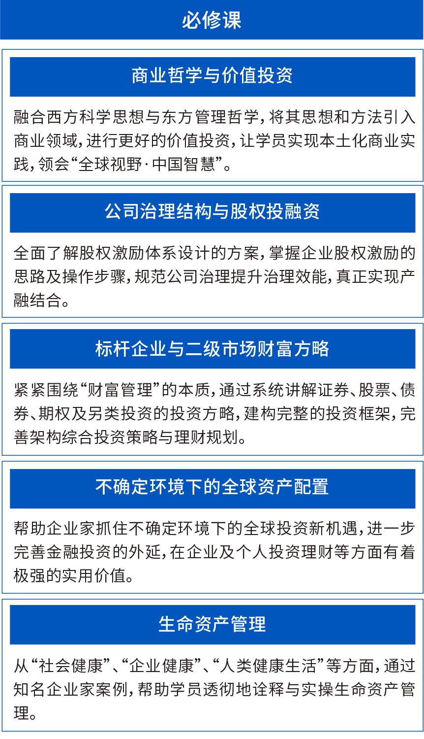 高净值金融学位项目培育计划成都班