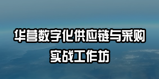 华营数字化供应链与采购实战工作坊
