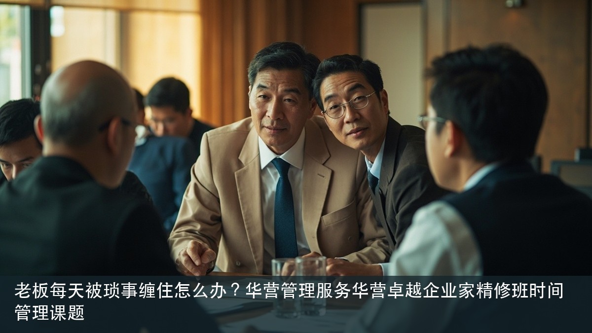 老板每天被琐事缠住怎么办?华营管理服务华营卓越企业家精修班时间管理课题