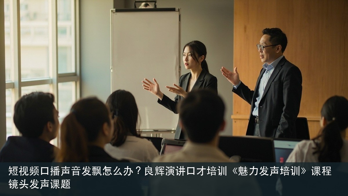 短视频口播声音发飘怎么办?良辉演讲口才培训《魅力发声培训》课程镜头发声课题