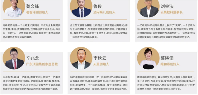 一亿中流2035战略私董会