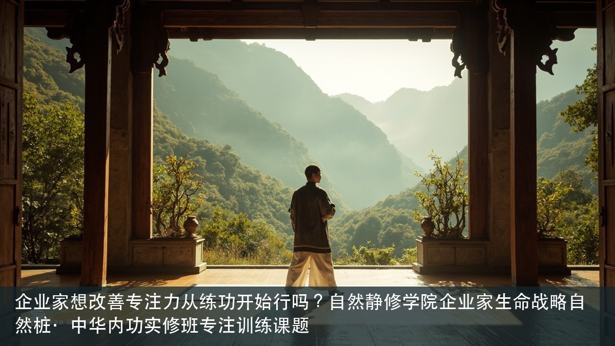 企业家想改善专注力从练功开始行吗?自然静修学院企业家生命战略自然桩·中华内功实修班专注训练课题