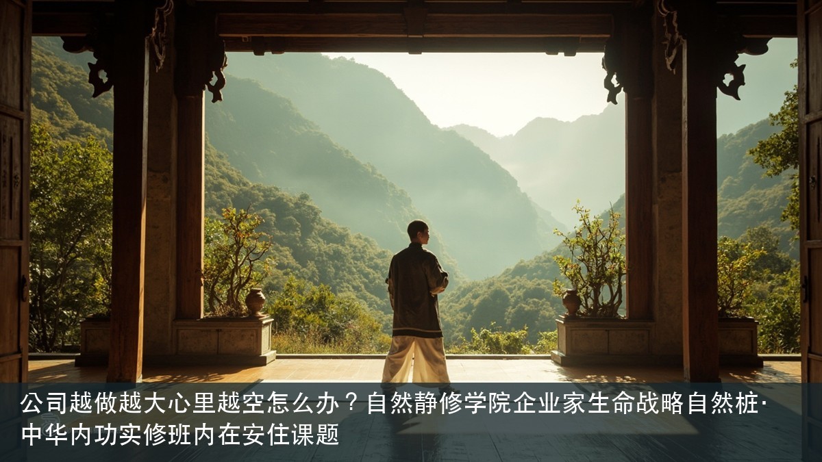 公司越做越大心里越空怎么办?自然静修学院企业家生命战略自然桩·中华内功实修班内在安住课题