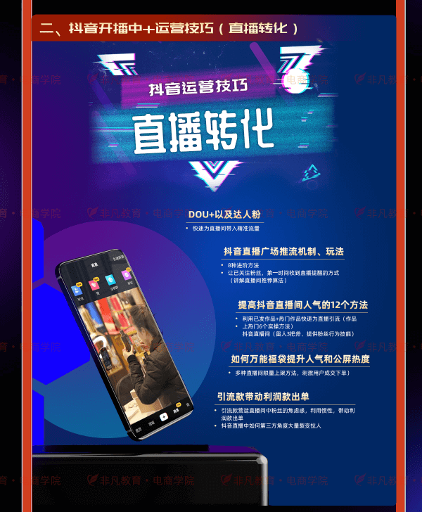 直播带货运营班