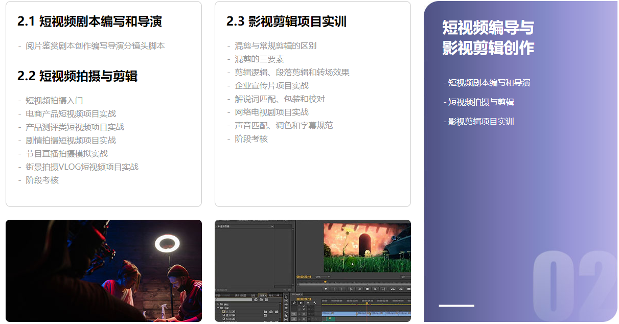 影视剪辑包装就业班