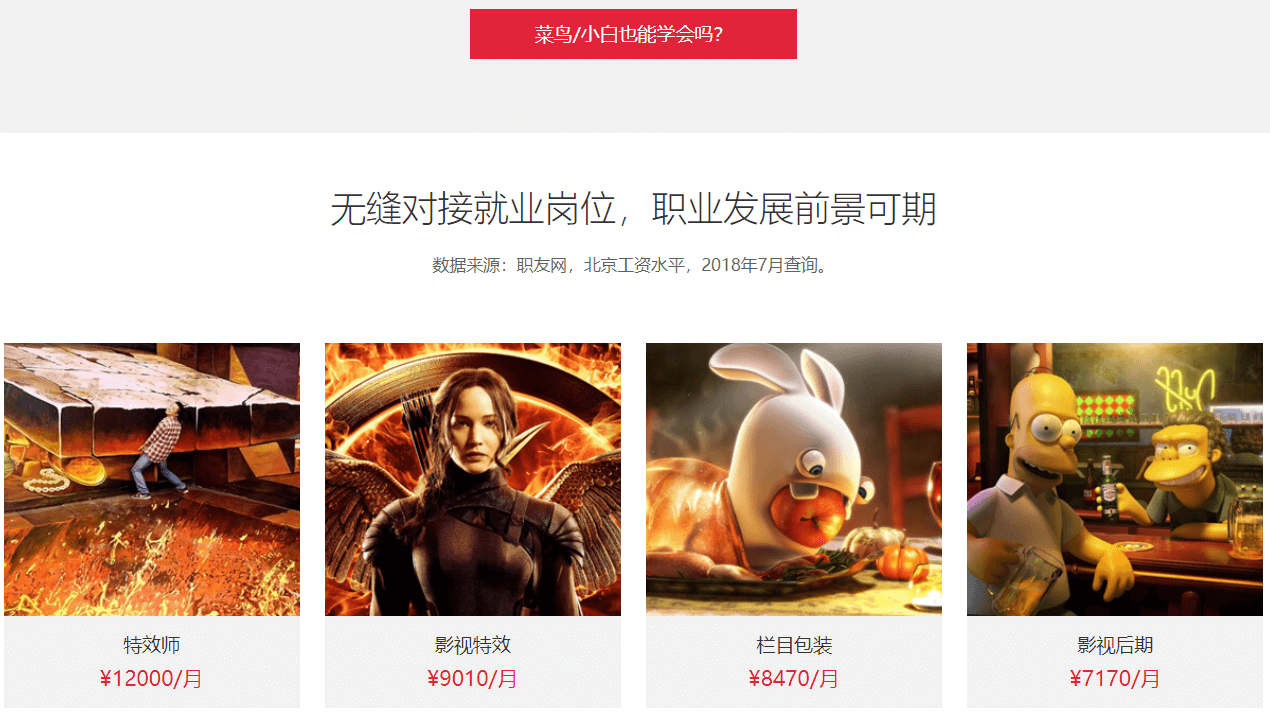 影视特效设计专业课程