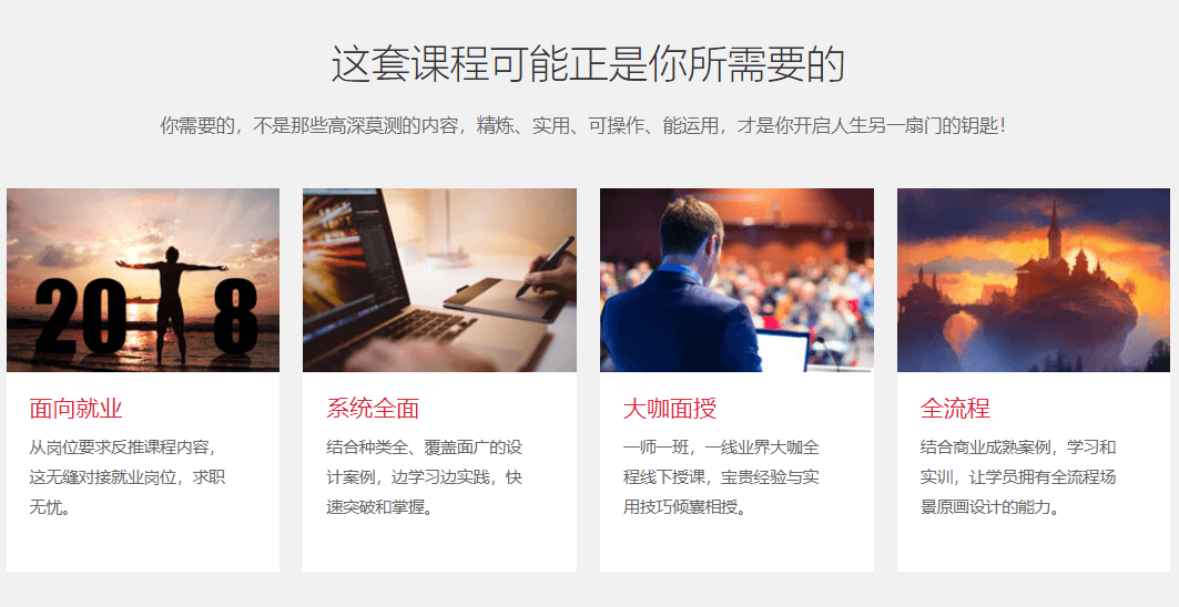 场景原画设计专业课程