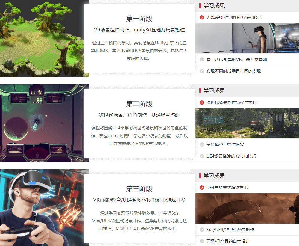 VR/AR全产品设计专业课程